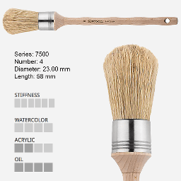 [ESCODA 775000400] ESCODA Natural Bristle Round Brush 4