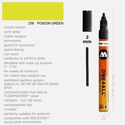[MOLOTOW 127242] MOLOTOW One4All Acrylic Marker 2mm 236 Poison Green