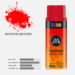 [MOLOTOW 327355] MOLOTOW Premium Spray Paint 400ml 236-1 Antistatik Neon Red