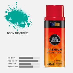 [MOLOTOW 327357] MOLOTOW Premium Spray Paint 400ml 235-1 Neon Turquoise