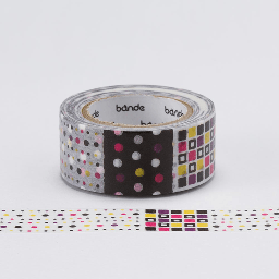 [BANDE BDA034] BANDE Washi Tape 20mm Polka Dot Black