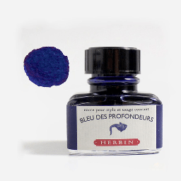 [JACQUES HERBIN 13018T] JACQUES HERBIN Fountain Pen Ink 30ml Bleu Des Profondeurs (Navy Blue)