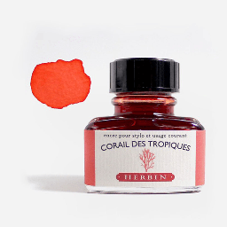 [JACQUES HERBIN 13059T] JACQUES HERBIN Fountain Pen Ink 30ml Corail Des Tropiques