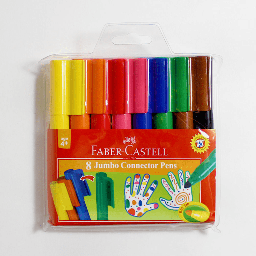 [FABER-CASTELL 66-2000-08] FABER-CASTELL Jumbo Connector Pen Set x 8