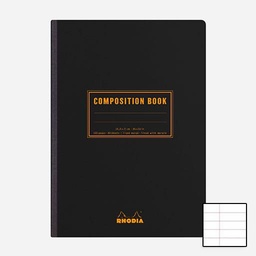 [RHODIA 119219] RHODIA Composition Lined Notebook 80gsm A5 x 80 Black