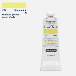 [SCHMINCKE 13204011] SCHMINCKE Primacryl Professional Heavy Body Acrylic 60ml Titanium Yellow Green Shade