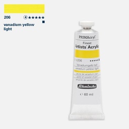 [SCHMINCKE 13206011] SCHMINCKE Primacryl Professional Heavy Body Acrylic 60ml Vanadium Yellow Light