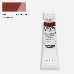 [SCHMINCKE 23665011] SCHMINCKE Akademie Acrylic 60ml 665 Burnt Sienna