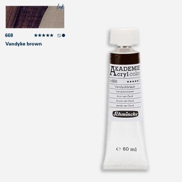[SCHMINCKE 23668011] SCHMINCKE Akademie Acrylic 60ml 668 Vandyke Brown