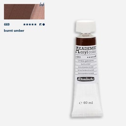 [SCHMINCKE 23669011] SCHMINCKE Akademie Acrylic 60ml 669 Burnt Umber
