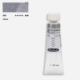 [SCHMINCKE 23800011] SCHMINCKE Akademie Acrylic 60ml 800 Silver