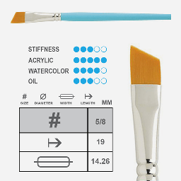 [PRINCETON 3750AS-062] PRINCETON Select Angle Shader Brush 5/8"