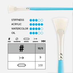 [PRINCETON 3750BF-10/0] PRINCETON Select Bristle Fan Brush 10/0