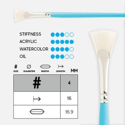 [PRINCETON P3750BF4] PRINCETON Select Bristle Fan Brush 4