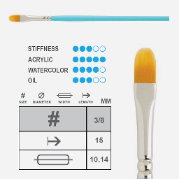 [PRINCETON 3750FG-037] PRINCETON Select Filbert Grainer Brush 3/8"