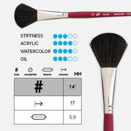 [PRINCETON P3950OM025] PRINCETON Velvetouch Synthetic Blend Oval Mop 1/4"