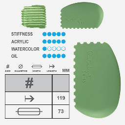 [PRINCETON W-03] PRINCETON Catalyst Silicone Wedge 3 Green