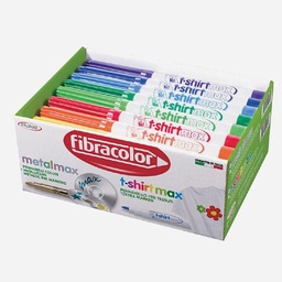 [FIBRACOLOR 10565TS040VA] FIBRACOLOR T-Shirt Max Fabric Marker Class Set x 40