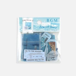 [BGM BS-TF003] BGM Travel Diary Deco Sticker Ocean
