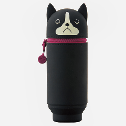 [LIHIT LAB. A-7714-8] LIHIT LAB. Puni Labo Big Stand Pen Case Boston Terrier