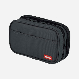 [LIHIT LAB. A-7555-24] LIHIT LAB. Double Pen Case Black