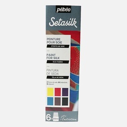 [PEBEO 756485] PEBEO Setasilk Paint 20ml Set x 6