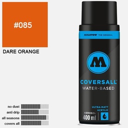 [MOLOTOW 358085] MOLOTOW Coversall Water-Based Spray Paint 400ml Dare Orange