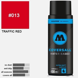 [MOLOTOW 358013] MOLOTOW Coversall Water-Based Spray Paint 400ml Traffic Red