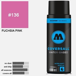 [MOLOTOW 358136] MOLOTOW Coversall Water-Based Spray Paint 400ml Fuchsia Pink