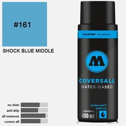 [MOLOTOW 358161] MOLOTOW Coversall Water-Based Spray Paint 400ml Shock Blue Middle