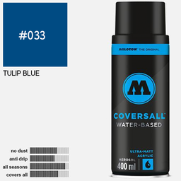 [MOLOTOW 358033] MOLOTOW Coversall Water-Based Spray Paint 400ml Tulip Blue