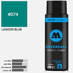 [MOLOTOW 358074] MOLOTOW Coversall Water-Based Spray Paint 400ml Lagoon Blue