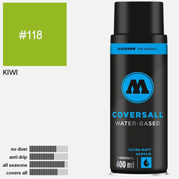 [MOLOTOW 358118] MOLOTOW Coversall Water-Based Spray Paint 400ml Kiwi