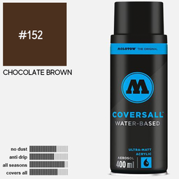 [MOLOTOW 358152] MOLOTOW Coversall Water-Based Spray Paint 400ml Chocolate Brown