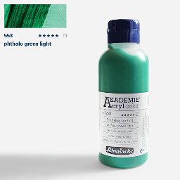 [SCHMINCKE 23553027] SCHMINCKE Akademie Acrylic 250ml Phthalo Green Light