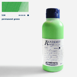 [SCHMINCKE 23554027] SCHMINCKE Akademie Acrylic 250ml Permanent Green