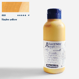 [SCHMINCKE 23659027] SCHMINCKE Akademie Acrylic 250ml Naples Yellow