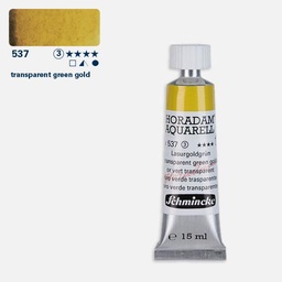 [SCHMINCKE 14537006] SCHMINCKE Horadam Watercolor 15ml Transparent Green Gold