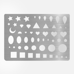 [FABER-CASTELL 429375] FABER-CASTELL Pastel Art Stencil Geometric Shapes