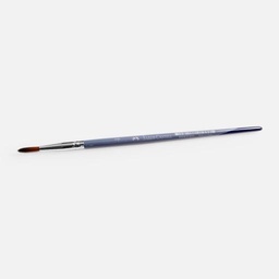 [FABER-CASTELL 281804] FABER-CASTELL Brown Taklon Round Brush 4