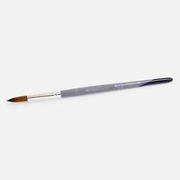 [FABER-CASTELL 281812] FABER-CASTELL Brown Taklon Round Brush 12