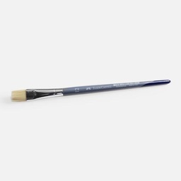 [FABER-CASTELL 282812] FABER-CASTELL White Taklon Flat Brush 12