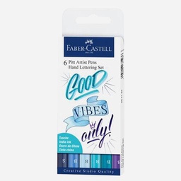 [FABER-CASTELL 267123] FABER-CASTELL Pitt Artist Pen Hand Lettering Set x 6