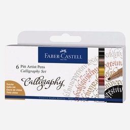 [FABER-CASTELL 167506] FABER-CASTELL Pitt Calligraphy Pen Set x 6