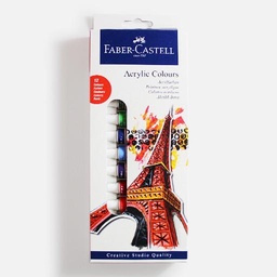 [FABER-CASTELL 169501] FABER-CASTELL Creative Studio Acrylic Color 12ml Set x 12