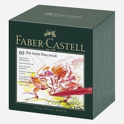 [FABER-CASTELL 167150] FABER-CASTELL Pitt Brush Pen Gift Box Set x 60