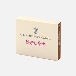[FABER-CASTELL 141114] FABER-CASTELL Ink Cartridge x 6 Electric Pink