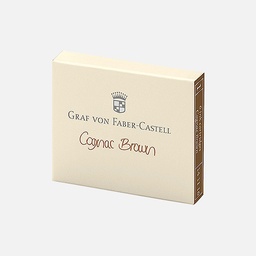 [FABER-CASTELL 141116] FABER-CASTELL Ink Cartridge x 6 Cognac