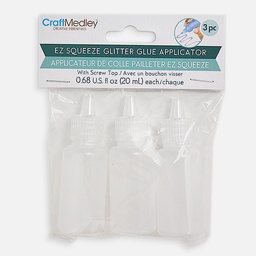 [MULTICRAFT PB207] MULTICRAFT Craft Medley EZ Squeeze Glitter Glue Applicator 20ml x 3