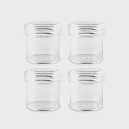 [MULTICRAFT PB822] MULTICRAFT Craft Medley Craft/Bead Storage Screw-Top Cup x 4